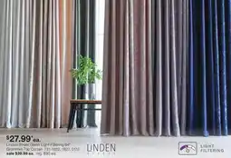 JC Penney Linden Street Gwen Light-Filtering 84 Grommet-Top Curtain offer