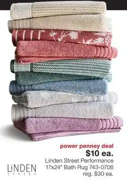 JC Penney Linden Street Performance 17x24 Bath Rug offer