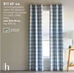 JC Penney Home Expressions Dalton 84 Blackout Grommet-Top Curtain offer