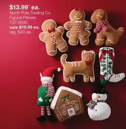JC Penney North Pole Trading Co. Figural Pillows offer