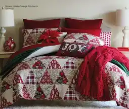 JC Penney North Pole Trading Co. Holiday Full/Queen Quilt Set - Holiday Triangle Patchwork offer