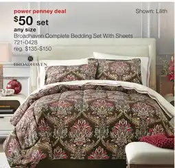 JC Penney Broadhaven Complete Bedding Set With Sheets offer