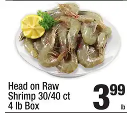 Super King Markets Head on Raw Shrimp 30/40 ct offer