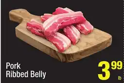 Super King Markets Pork Ribbed Belly offer