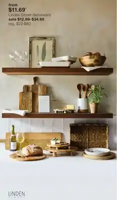 JC Penney Linden Street Serveware offer