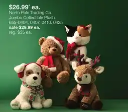 JC Penney North Pole Trading Co. Jumbo Collectible Plush offer