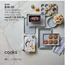 JC Penney Cooks Bakeware offer