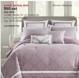JC Penney Linden Street Or Liz Claiborne 8-Pc. Comforter Set offer