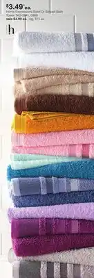 JC Penney Home Expressions Solid Or Striped Bath Towel offer