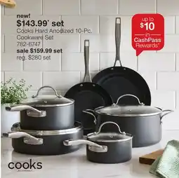 JC Penney Cooks Hard Anodized 10-Pc. Cookware Set offer