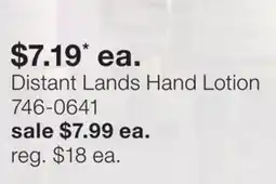 JC Penney Distant Lands Hand Lotion offer