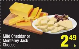 Super King Markets Mild Cheddar or Monterey Jack Cheese offer