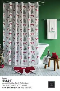 JC Penney Avanti Holiday Bath Collection offer