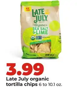 Hy-Vee Late July organic tortilla chips offer