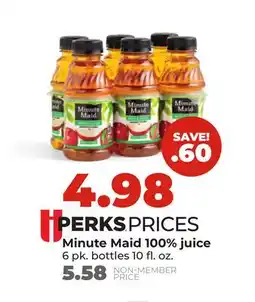 Hy-Vee Minute Maid 100% juice offer