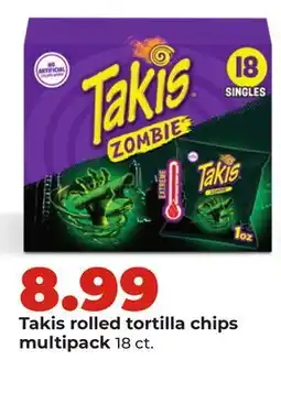 Hy-Vee Takis rolled tortilla chips multipack 18 ct offer