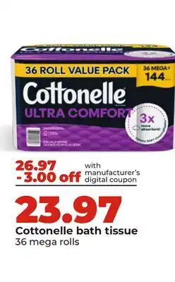 Hy-Vee Cottonelle bath tissue offer