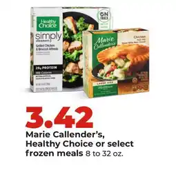 Hy-Vee Marie Callender's, Healthy Choice or select frozen meals offer