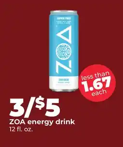 Hy-Vee ZOA energy drink offer