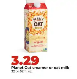 Hy-Vee Planet Oat creamer or oat milk offer