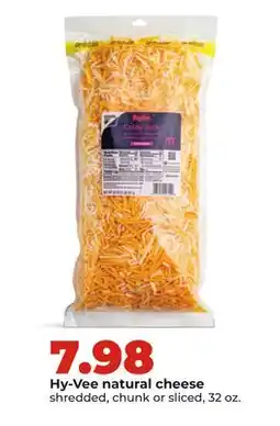 Hy-Vee Hy-Vee natural cheese offer