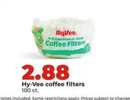 Hy-Vee Hy-Vee coffee filters offer