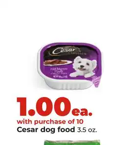 Hy-Vee Cesar dog food offer