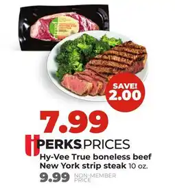 Hy-Vee Hy-Vee True boneless New York strip steak offer