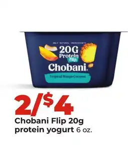 Hy-Vee Chobani Flip 20g protein yogurt offer