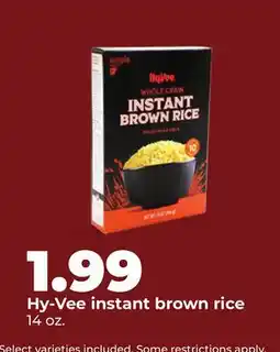 Hy-Vee Hy-Vee instant brown rice offer