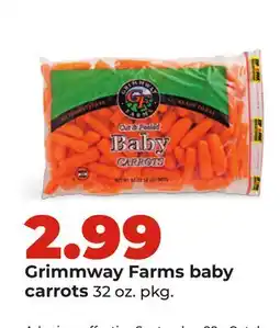 Hy-Vee Grimmway Farms baby carrots offer