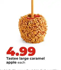 Hy-Vee Tastee large caramel apple offer