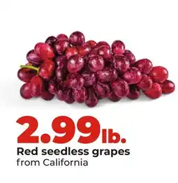 Hy-Vee Red seedless grapes offer