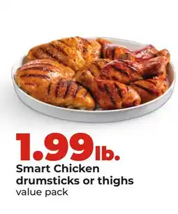Hy-Vee Smart Chicken drumsticks or thighs value pack offer