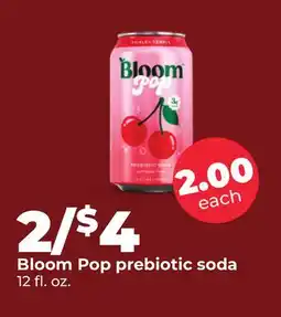 Hy-Vee Bloom Pop prebiotic soda offer