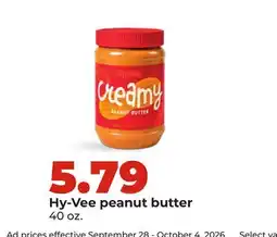 Hy-Vee Hy-Vee peanut butter offer