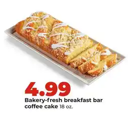 Hy-Vee Bakery-fresh breakfast bar coffee cake offer