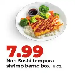 Hy-Vee Nori Sushi tempura shrimp bento box offer