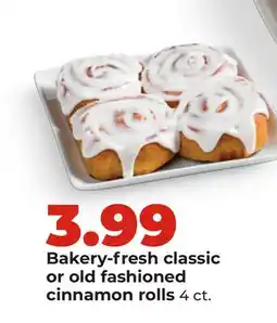 Hy-Vee Bakery-fresh classic or old fashioned cinnamon rolls offer