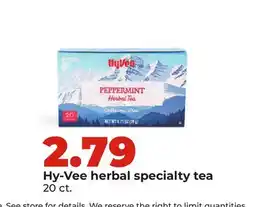 Hy-Vee Hy-Vee herbal specialty tea offer