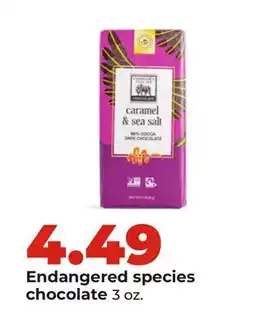 Hy-Vee Endangered species chocolate offer