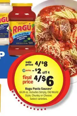 Meijer Ragu Pasta Sauces offer