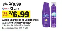 Meijer Aussie Shampoos or Conditioners 12.1 oz. or Styling Products* 3.2-10 oz offer