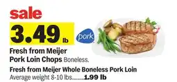 Meijer Fresh from Meijer Pork Loin Chops offer