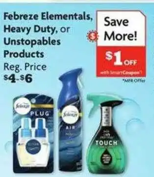 Family Dollar Febreze Elementals, Heavy Duty, Or Unstopables Products offer