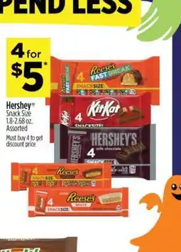 Dollar General Hershey Snack Size offer