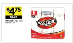 Dollar General True Living Paper Towels offer