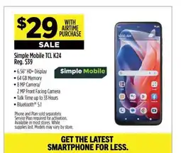 Dollar General Simple Mobile TCL K24 offer