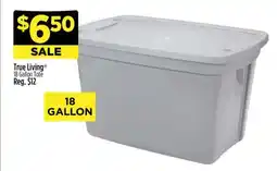 Dollar General True Living 18 Gallon Tote offer