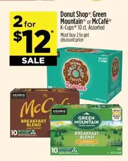 Dollar General Donut Shop , Green Mountain or McCafé K-Cups offer